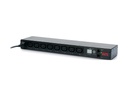 APC Rack PDU - mit Schaltfunktion - 1 HE - 12 A/208 V - 10 A/230 V - (8) C13 - Messgerät - Geändert - 0U/1U - Horizontal/Vertikal - Schwarz - 8 AC-Ausgänge - C13-Koppler