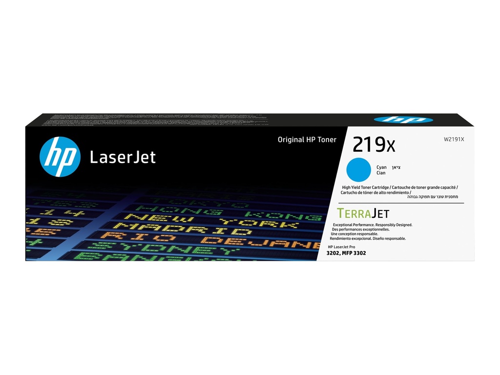 HP 219X - Hohe Ergiebigkeit - Cyan - original - LaserJet - Tonerpatrone (W2191X)