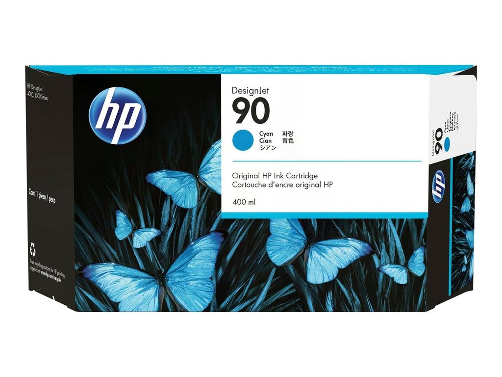 HP 90 - 400 ml - Cyan - Original - DesignJet