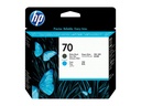 HP 70 - Cyan, mattschwarz - Druckkopf - für DesignJet HD Pro MFP