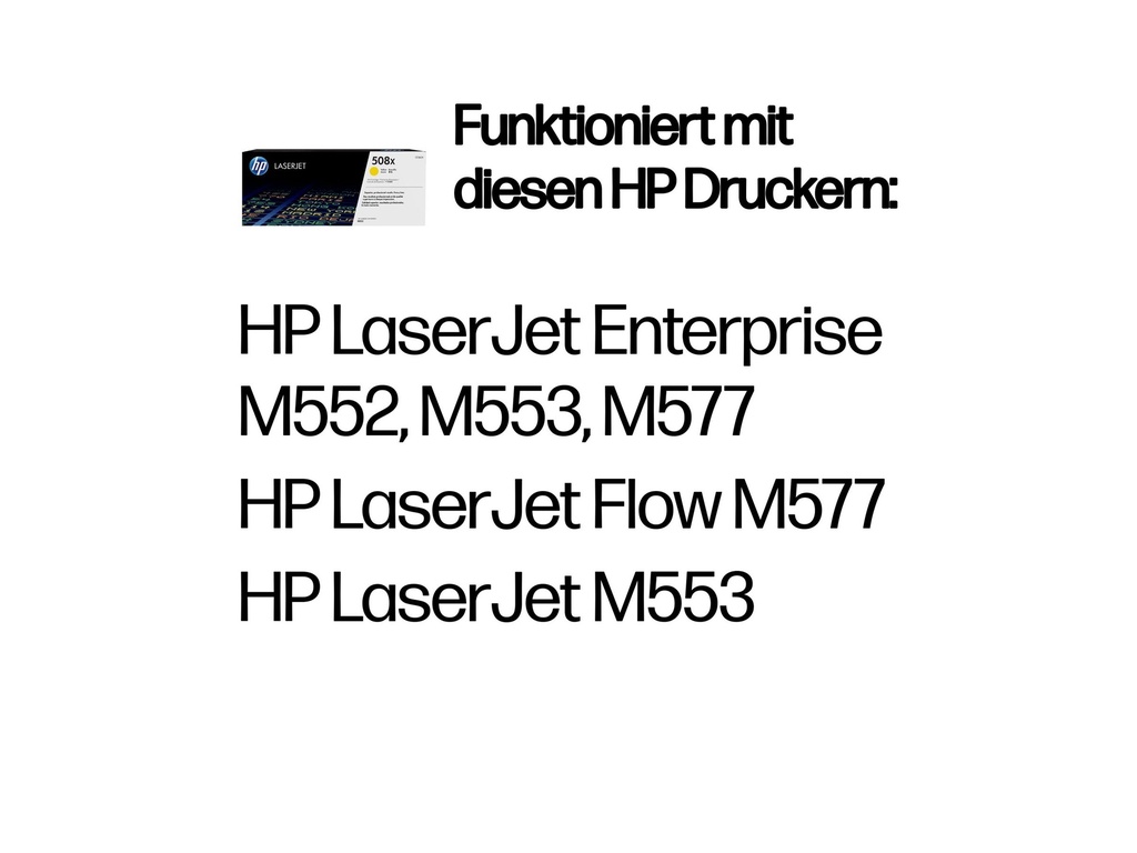 HP 508X - Hohe Ergiebigkeit - Gelb - original - LaserJet - Tonerpatrone (CF362X)