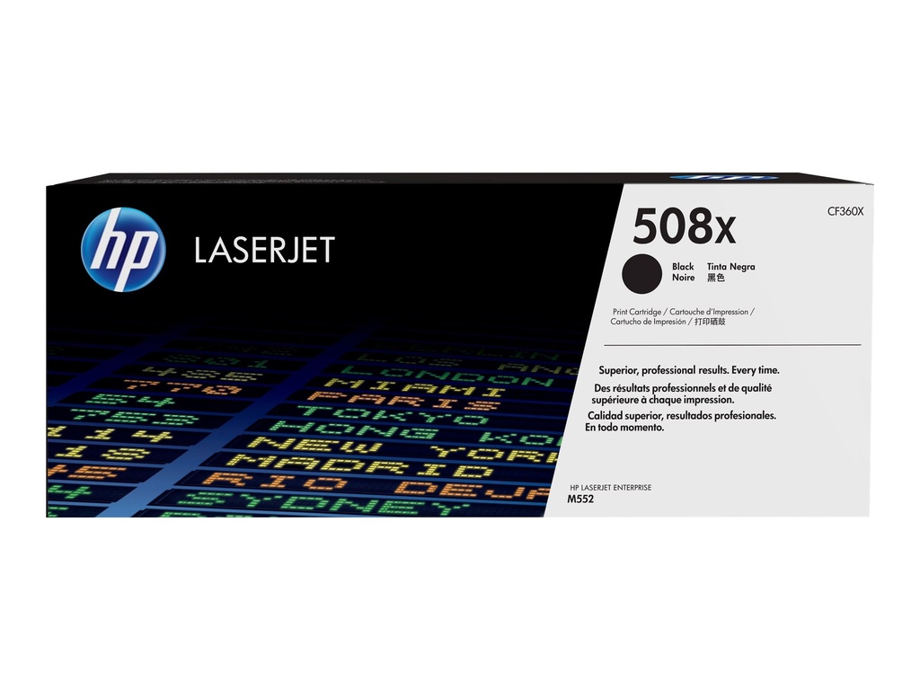 HP 508X - Hohe Ergiebigkeit - Schwarz - original - LaserJet - Tonerpatrone (CF360X)