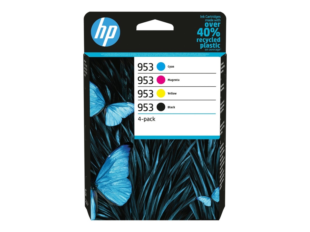 HP 953 - 4er-Pack - Schwarz, Gelb, Cyan, Magenta