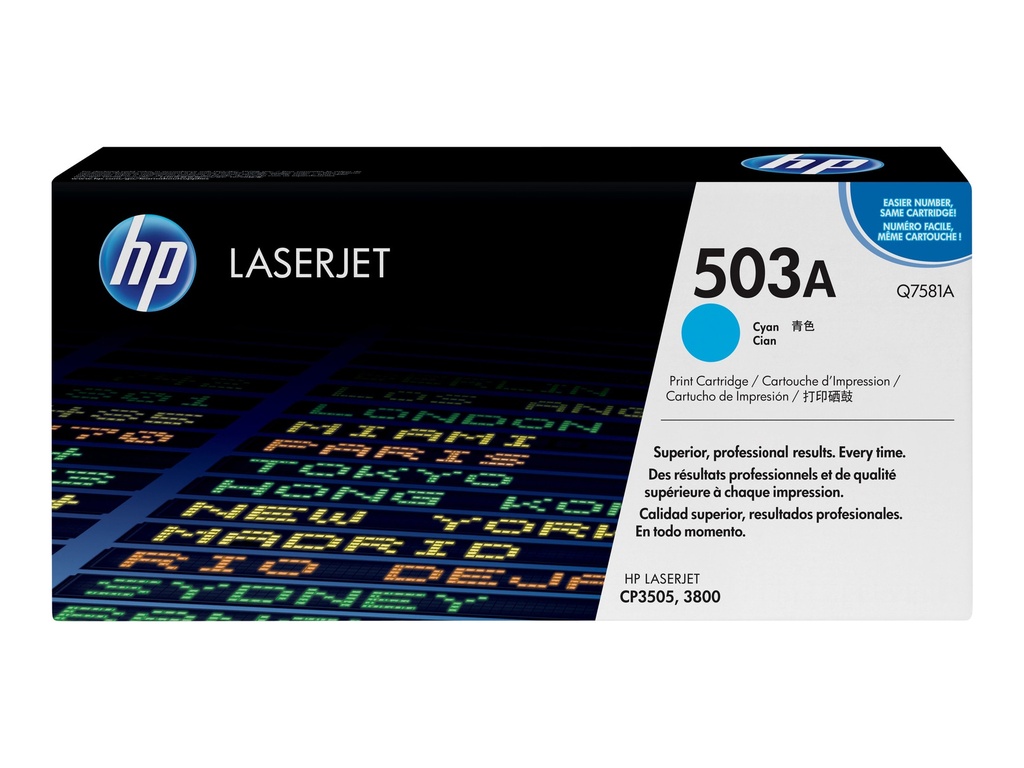 HP 503A - Cyan - Original - LaserJet - Tonerpatrone (Q7581A)