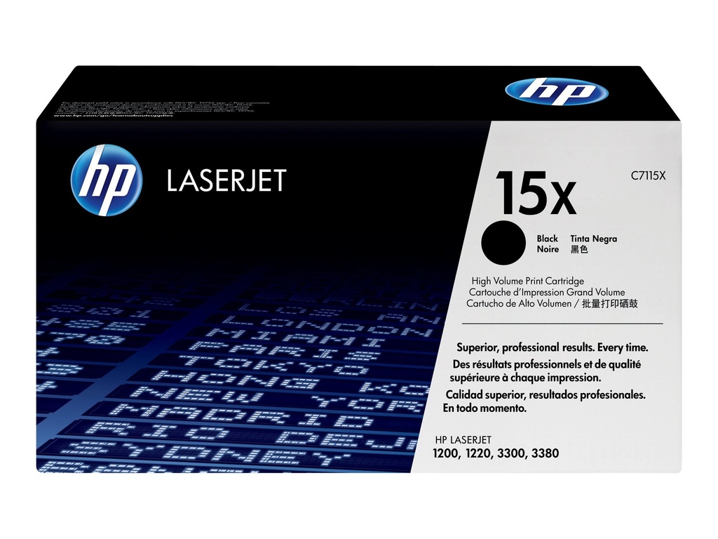 HP 15X - Hohe Ergiebigkeit - Schwarz - original - LaserJet - Tonerpatrone (C7115X)