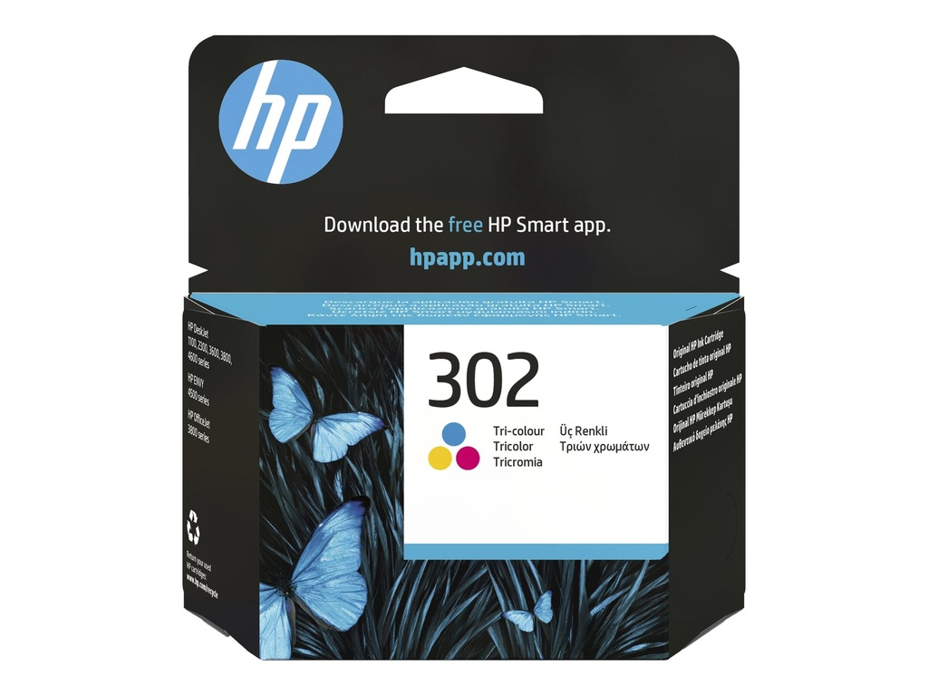 HP 302 - 4 ml - Farbe (Cyan, Magenta, Gelb)