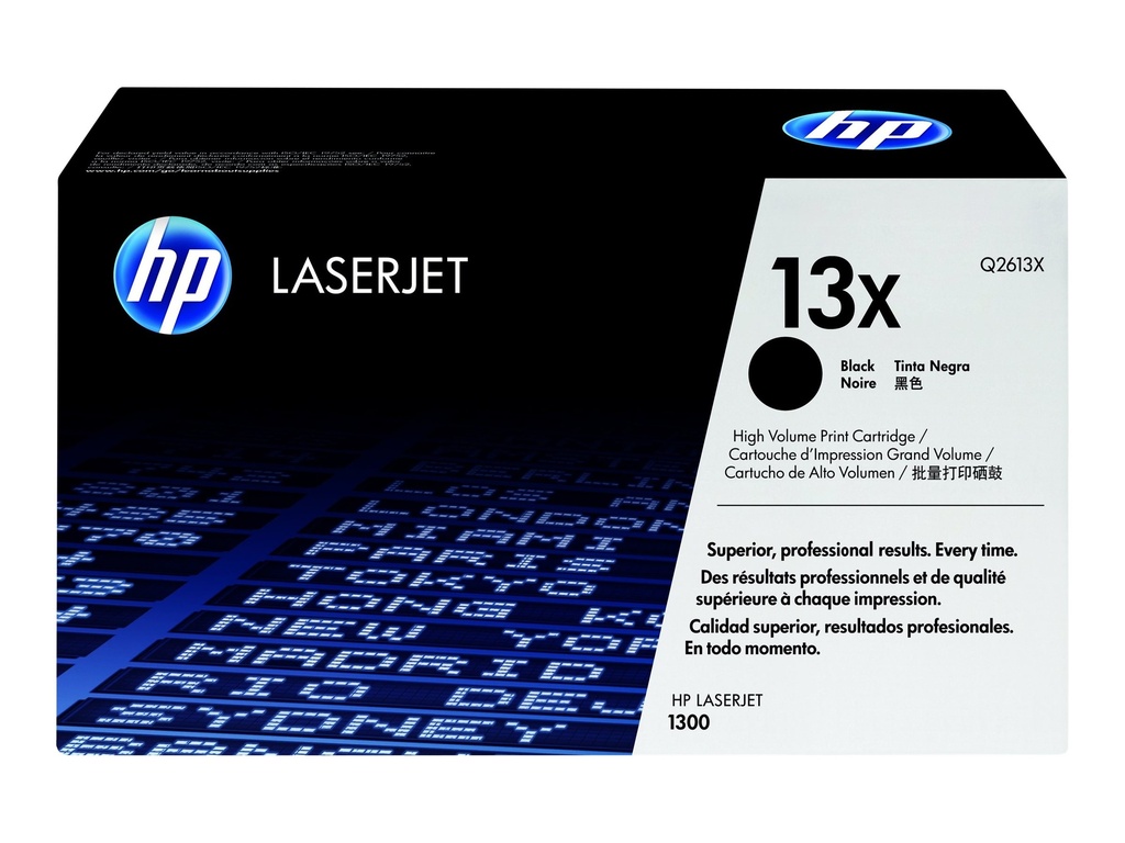 HP 13X - Hohe Ergiebigkeit - Schwarz - original - LaserJet - Tonerpatrone (Q2613X)