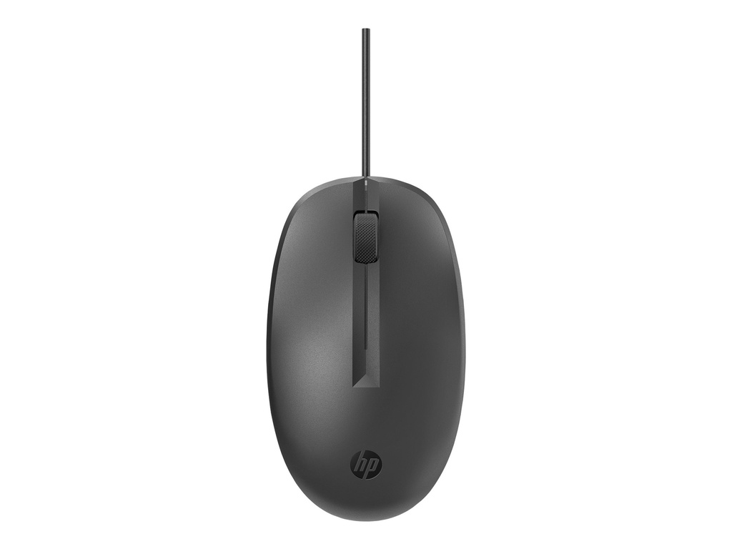 HP 125 - Maus - kabelgebunden - USB - Schwarz