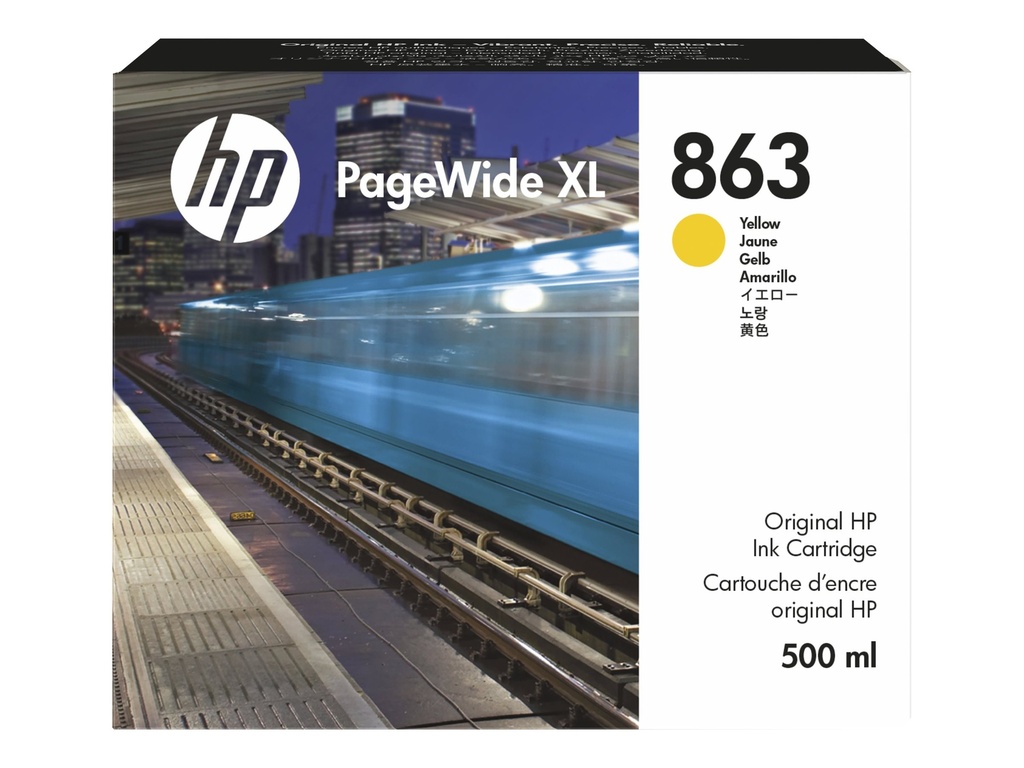 HP 863 - 500 ml - Gelb - original - PageWide XL