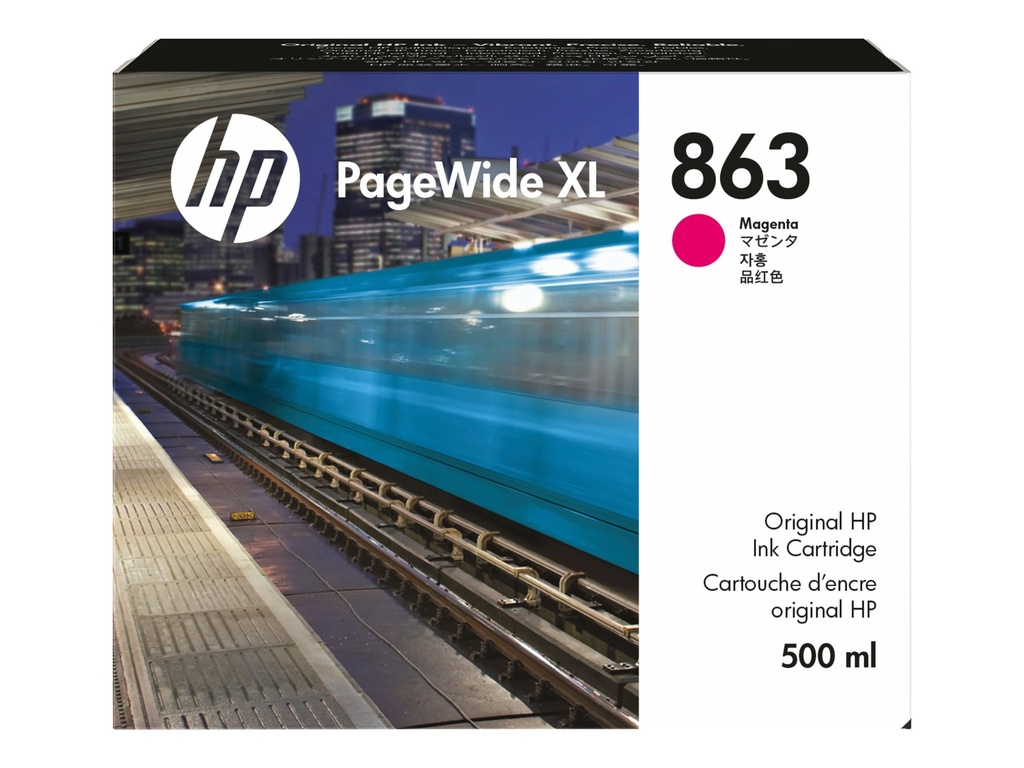 HP 863 - 500 ml - Magenta - original - PageWide XL