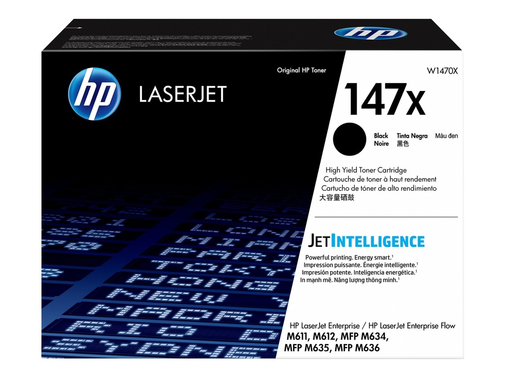 HP 147X - Hohe Ergiebigkeit - Schwarz - original - LaserJet - Tonerpatrone (W1470X)