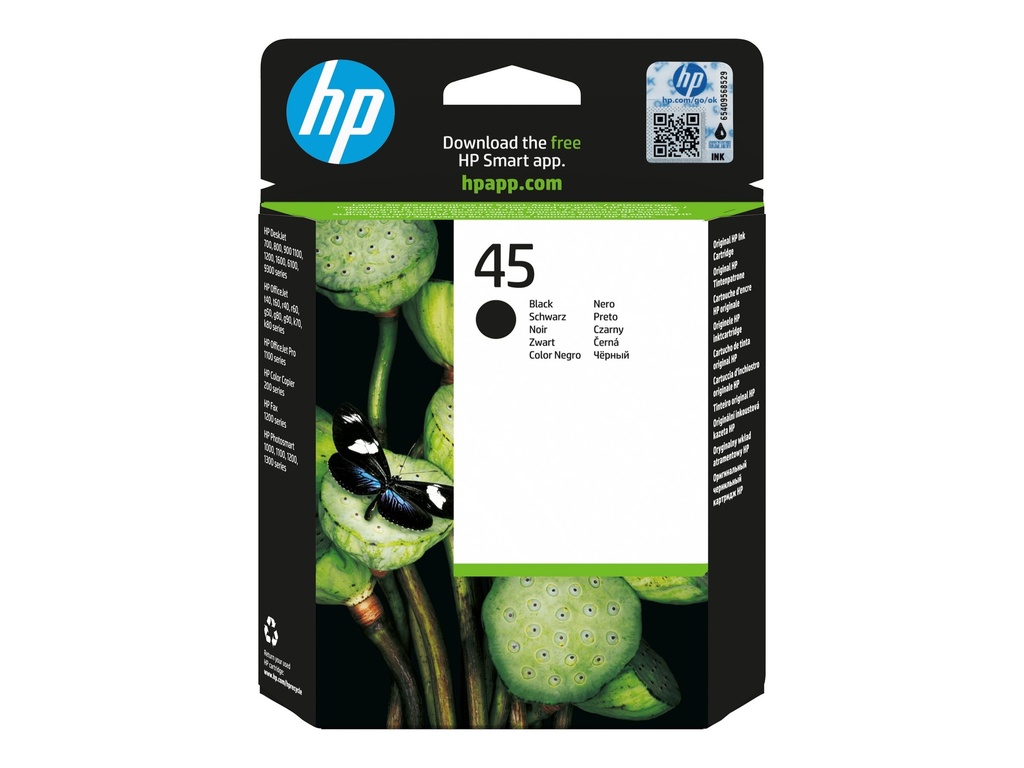 HP 45 Large - 42 ml - Groß - Schwarz - original