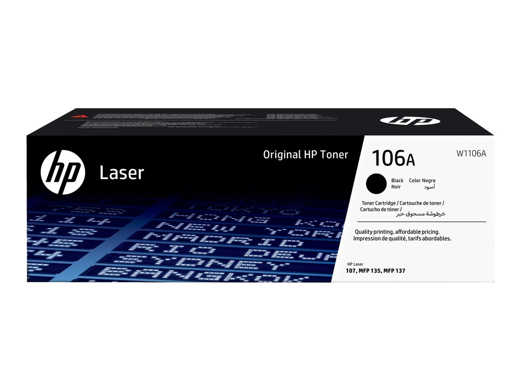 HP 106A - Schwarz - Original - Tonerpatrone (W1106A)