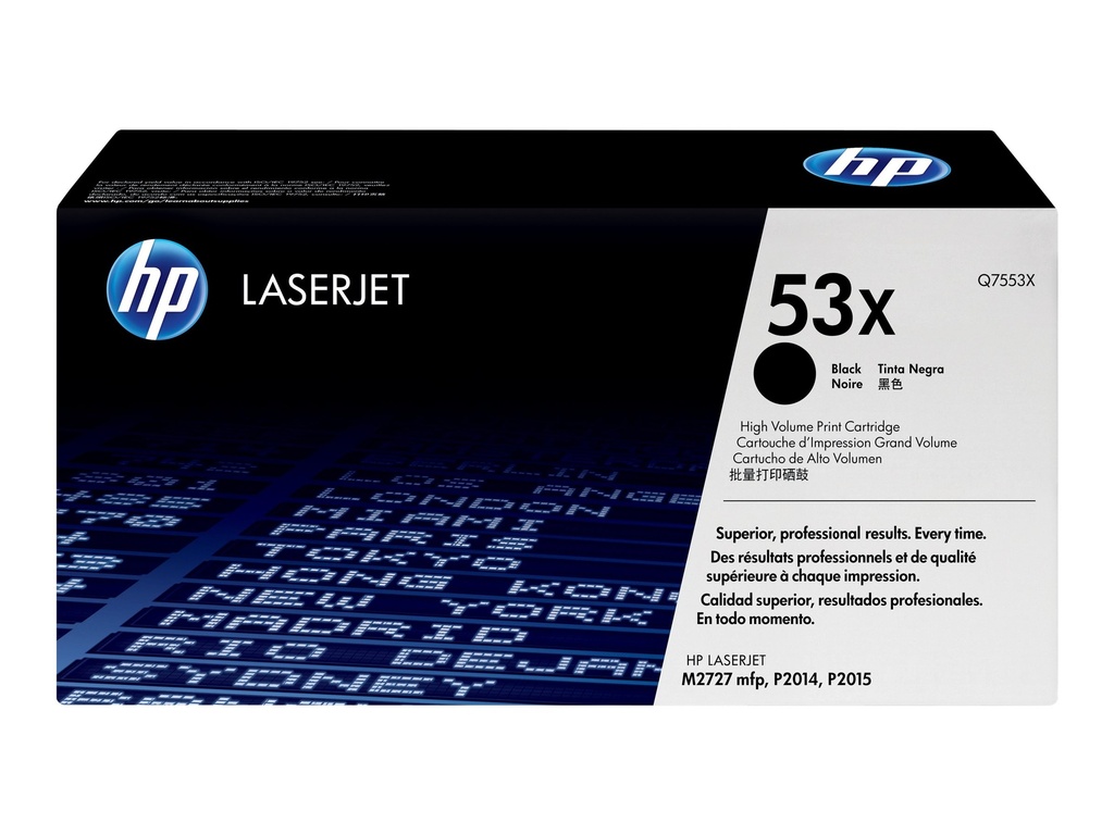 HP 53X - Hohe Ergiebigkeit - Schwarz - original - LaserJet - Tonerpatrone (Q7553X)