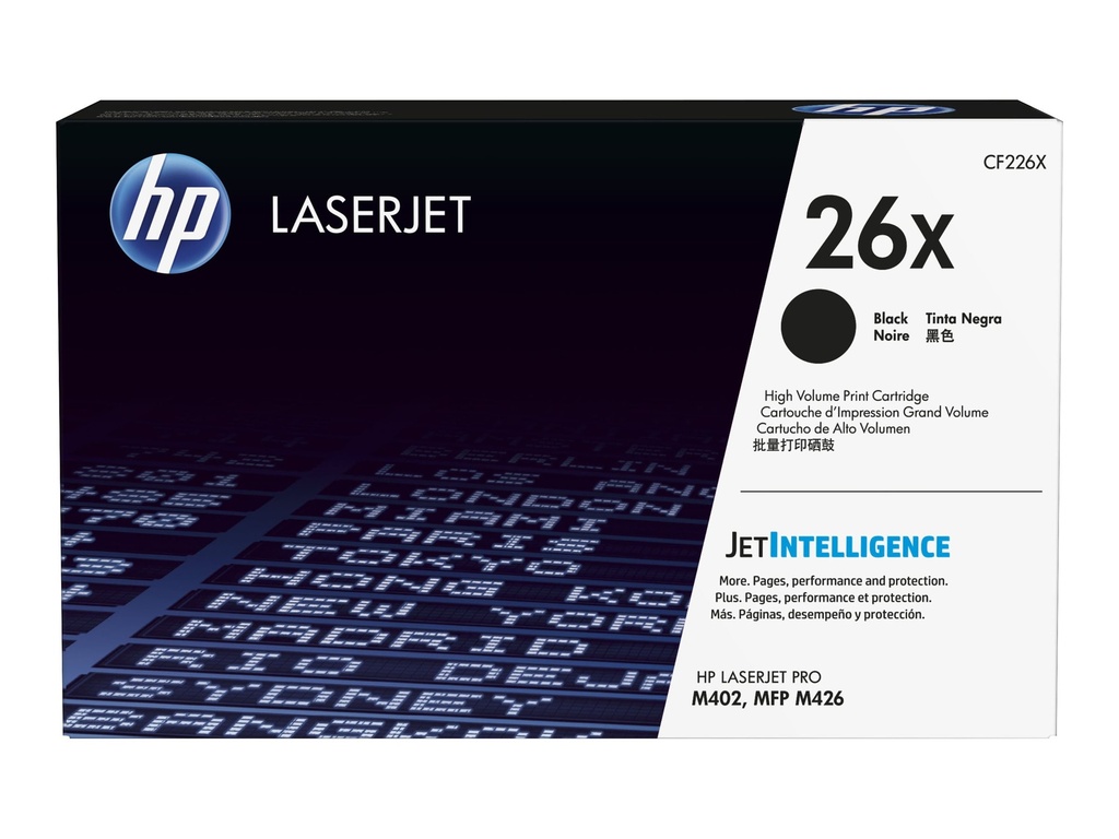 HP 26X - Hohe Ergiebigkeit - Schwarz - Original - LaserJet - Tonerpatrone (CF226X)