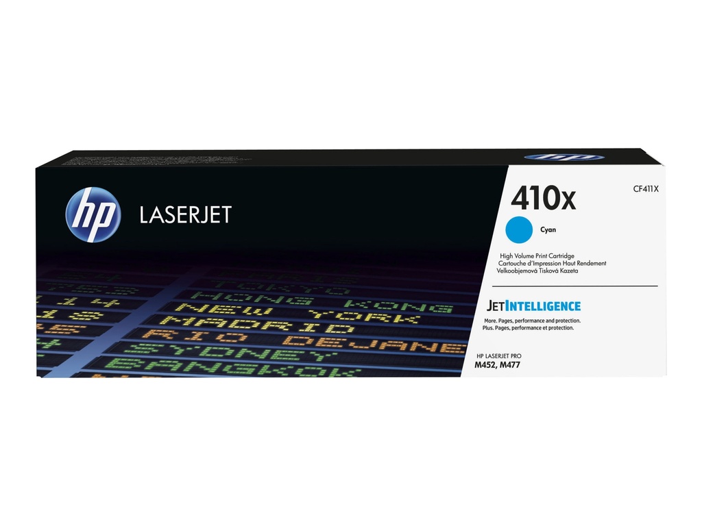 HP 410X - Hohe Ergiebigkeit - Cyan - Original - LaserJet - Tonerpatrone (CF411X)