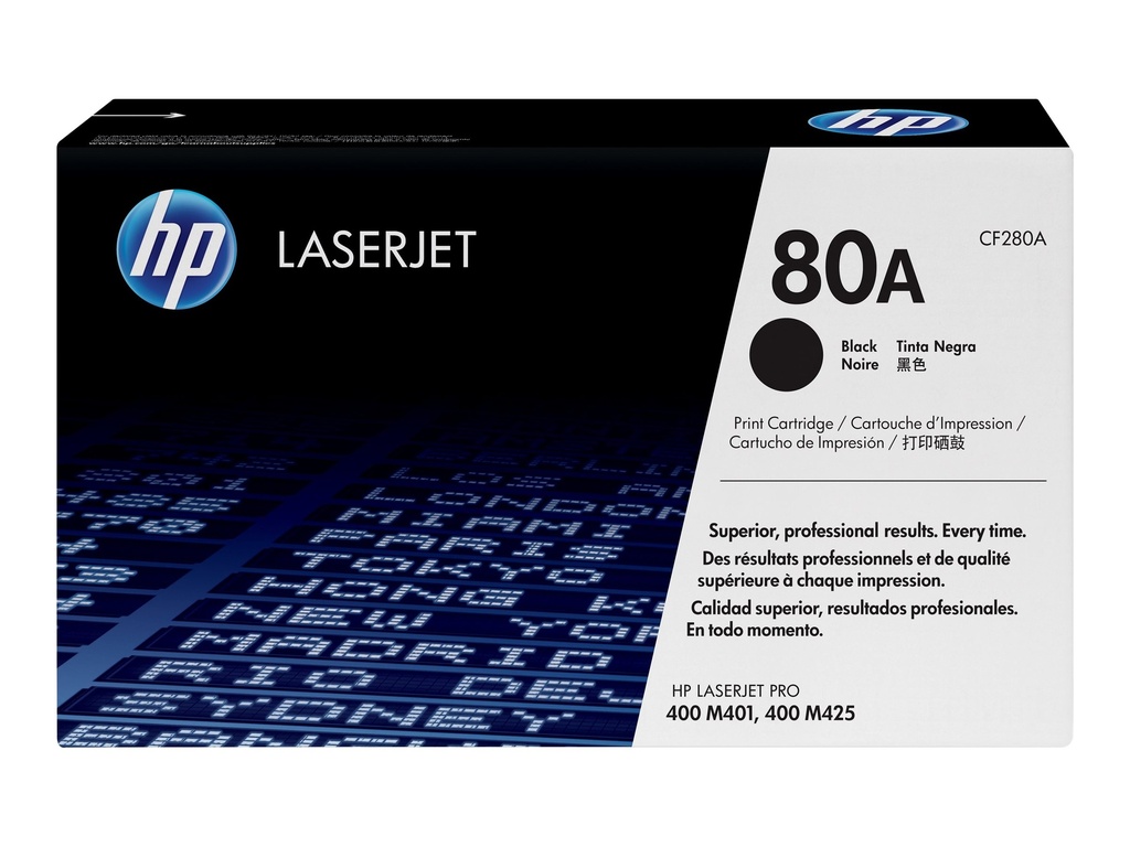 HP 80A - Schwarz - original - LaserJet - Tonerpatrone (CF280A)