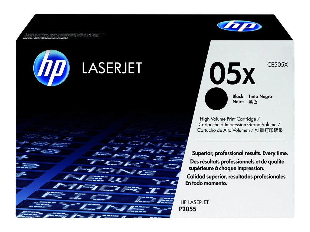 HP 05X - Hohe Ergiebigkeit - Schwarz - original - LaserJet - Tonerpatrone (CE505X)