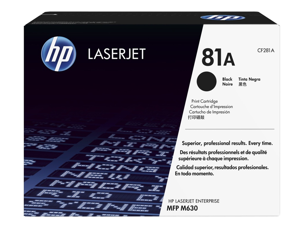 HP 81A - Schwarz - original - LaserJet - Tonerpatrone (CF281A)
