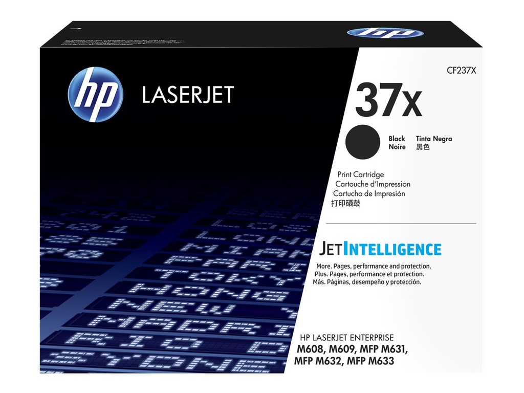 HP 37X - Hohe Ergiebigkeit - Schwarz - Original - LaserJet - Tonerpatrone (CF237X)