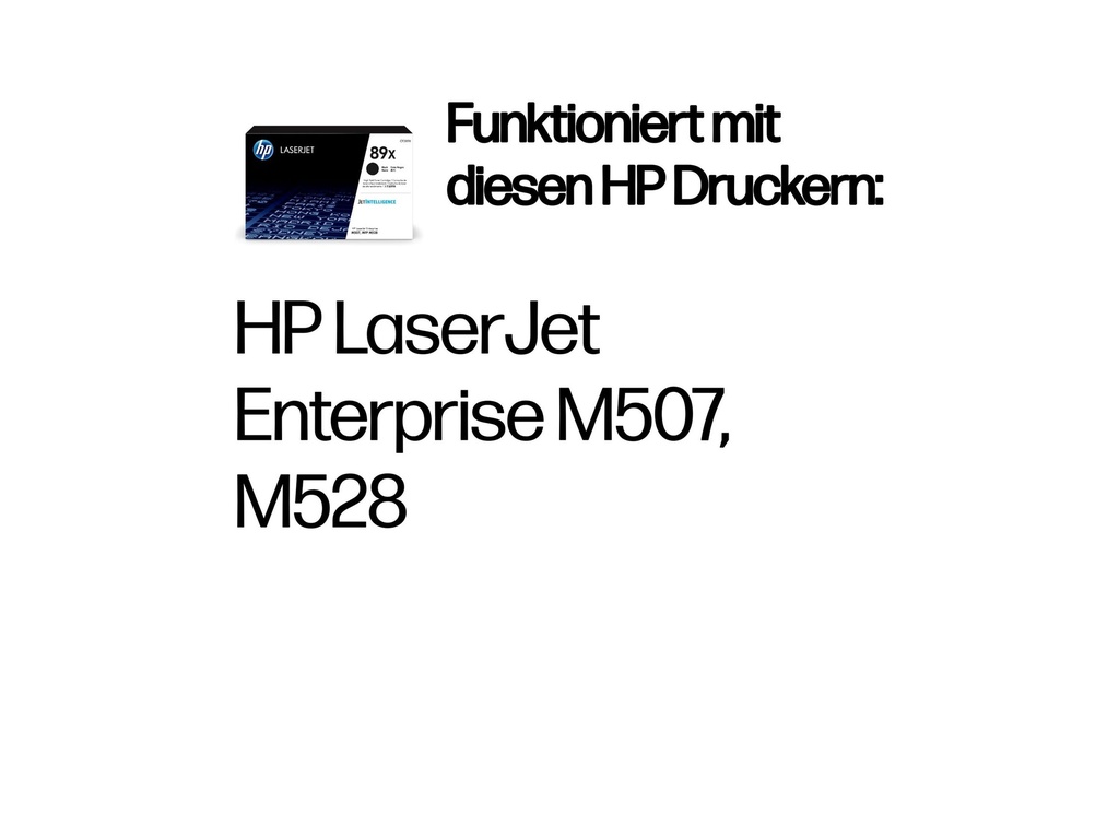 HP 89X - Mit hoher Kapazität - Schwarz - original - LaserJet - Tonerpatrone (CF289X)