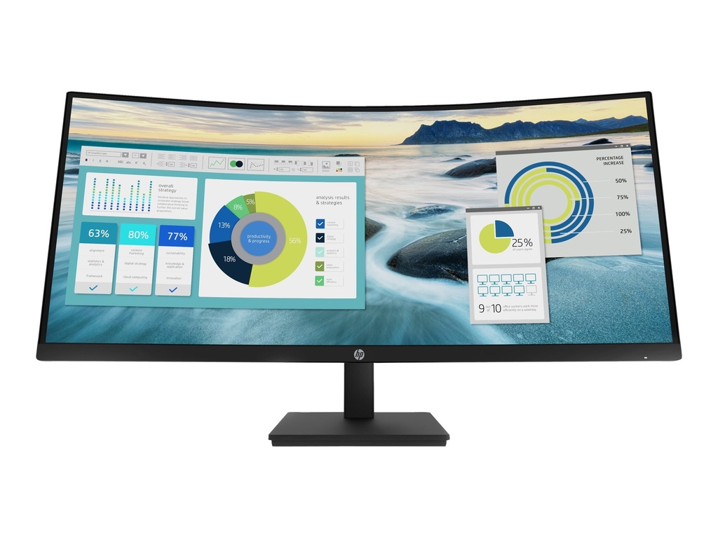 HP P34hc G4 - P-Series - LED-Monitor - gebogen - 86.36 cm (34")