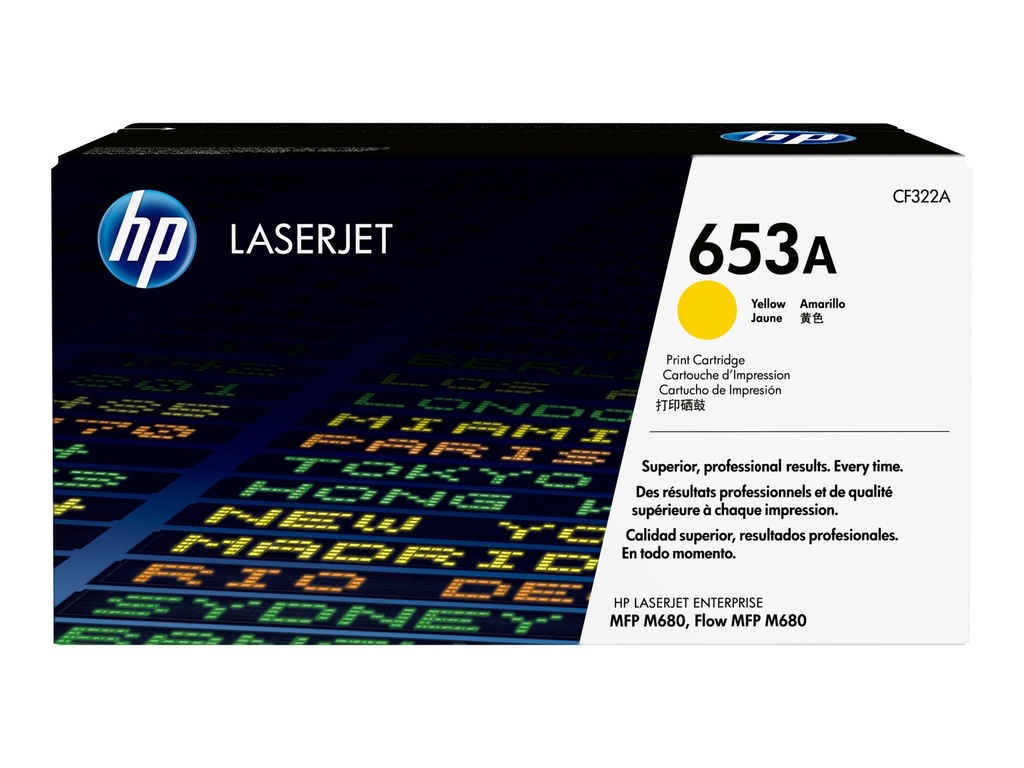 HP 653A - Gelb - original - LaserJet - Tonerpatrone (CF322A)
