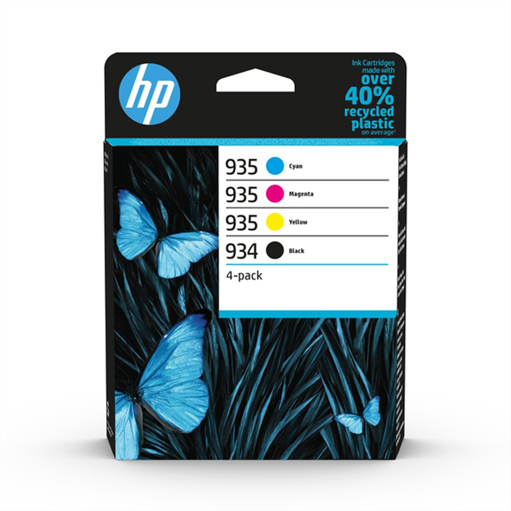[6ZC72AE] HP 4 HP Tinten 6ZC72AE 934 935 Multipack KCMY - Original - Tintenpatrone