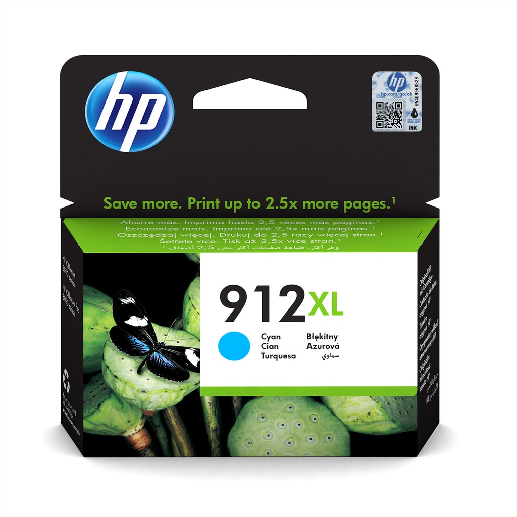 [3YL81AE#BGX] HP 912 XL Cyan Druckerpatrone 3YL81AE - Original - Tintenpatrone