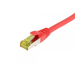 Synergy 21 Patchkabel RJ45, CAT6A 500Mhz, 0,25m, rot, S-STP(S/FTP), TPE/LSZH(Ultraflex), AWG26, mit CAT7 Rohkabel,