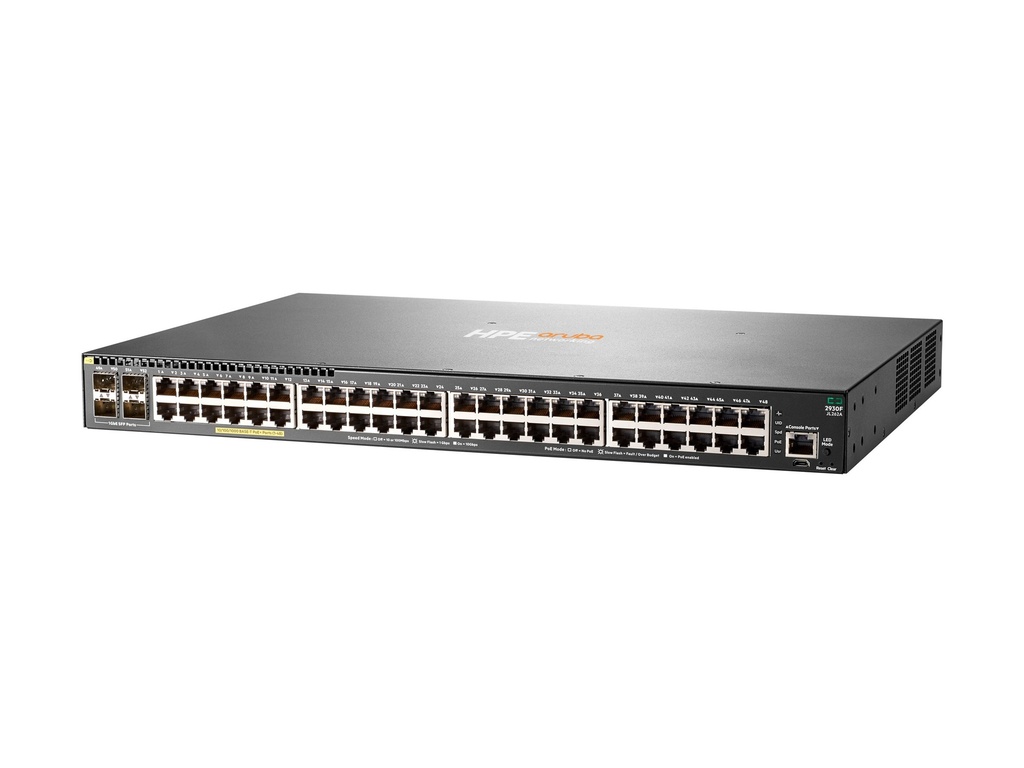 HPE Aruba 2930F 48G PoE+ 4SFP - Switch - L3 - managed - 48 x 10/100/1000 (PoE+)