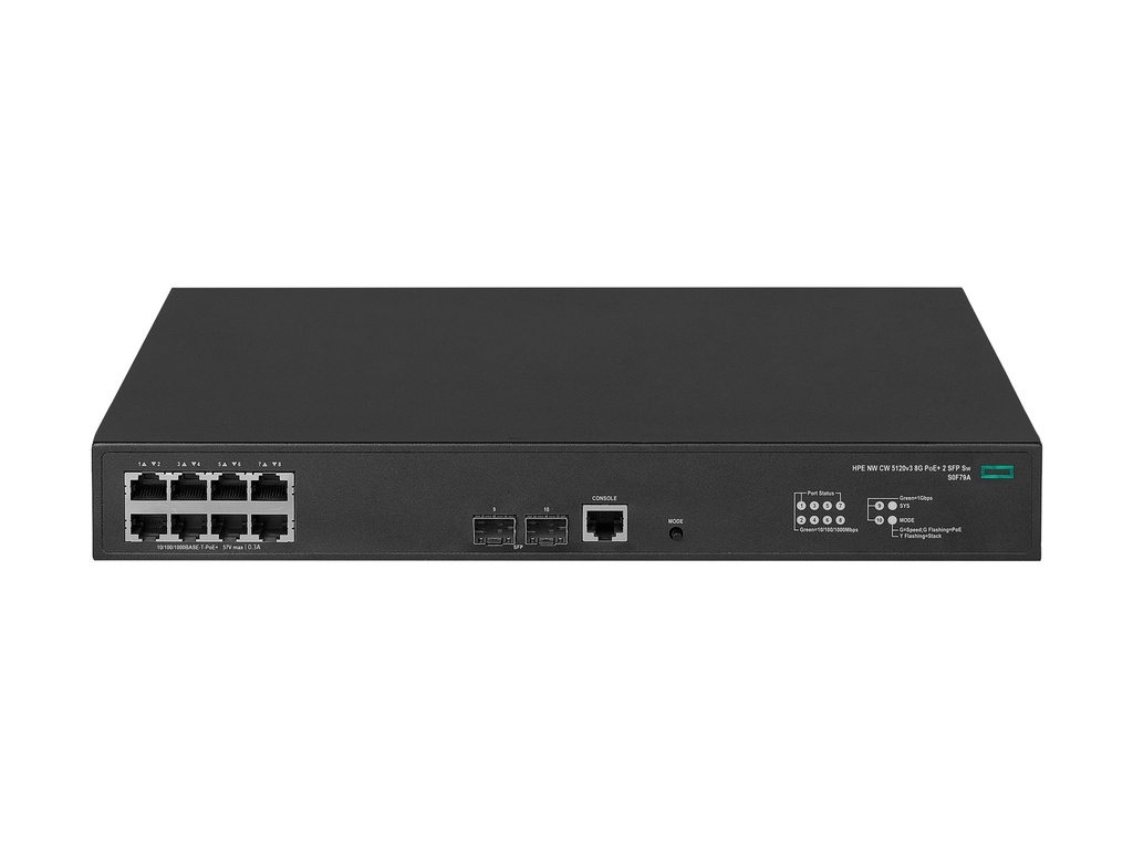 HPE Networking Comware 5120v3 8G PoE+ 2 SFP Switch