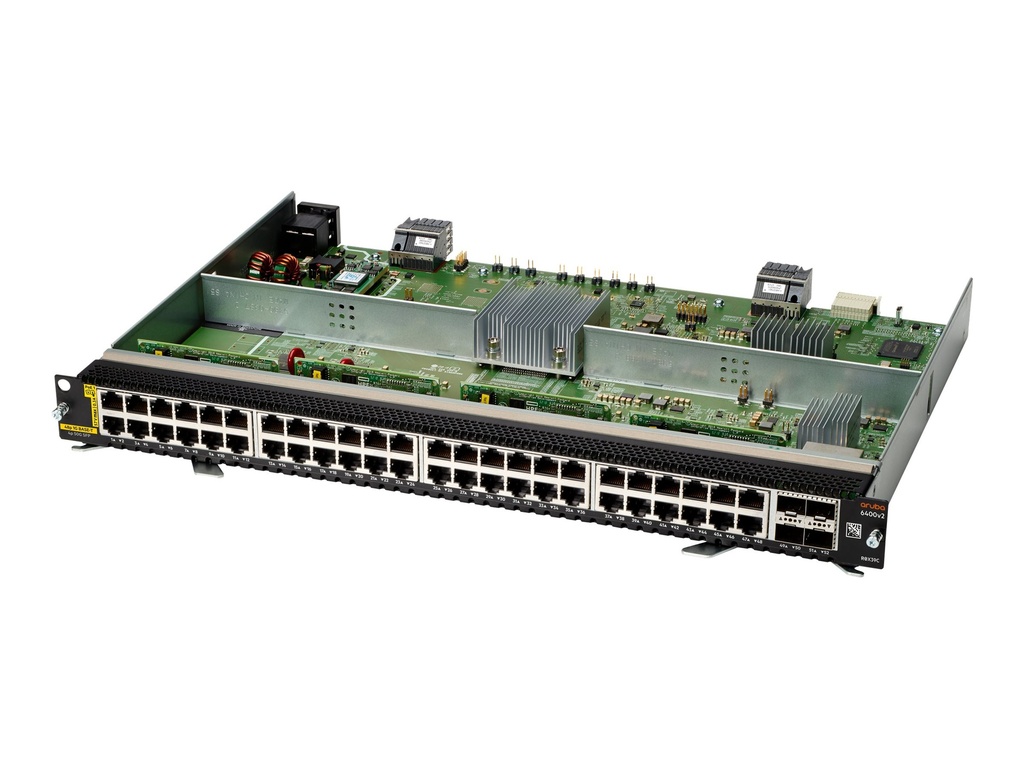 HPE Aruba 6400 48-port 1GbE Class 4 PoE and 4-port SFP56 v2 Module - Switch - L3 - 48 x 10/100/1000 (PoE)