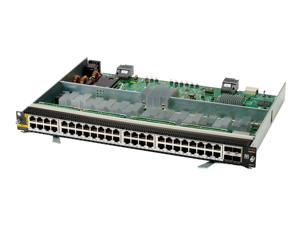 HPE Aruba 6400 48-port HPE Smart Rate 1/2.5/5GbE Class 6 PoE and 4-port SFP56 v2 Module - Switch - L3 - 48 x 1/2.5G/5G (PoE)