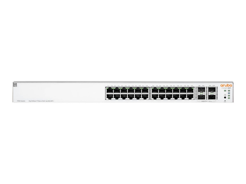 HPE Networking Instant On 1930 24G Class4 PoE 4SFP/SFP+ 195W Switch - Switch - L3 - managed - 24 x 10/100/1000 (PoE)