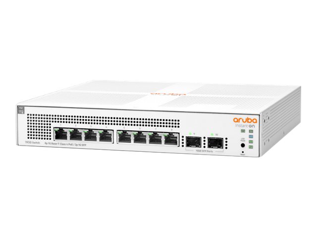 HPE Networking Instant On 1930 8G Class4 PoE 2SFP 124W Switch - Switch - L2+ - managed - 8 x 10/100/1000 (PoE+)
