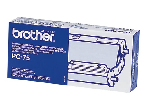 [PC75] Brother PC75 - Schwarz - Farbbandkassette - für FAX-T102