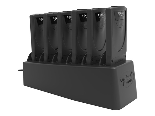 [CX3565-2213] Socket Mobile DuraScan D860 - DuraCase 6 Multi-Bay Charger - Barcode-Scanner - tragbar - decodiert - Bluetooth 2.1 EDR (Packung mit 6)