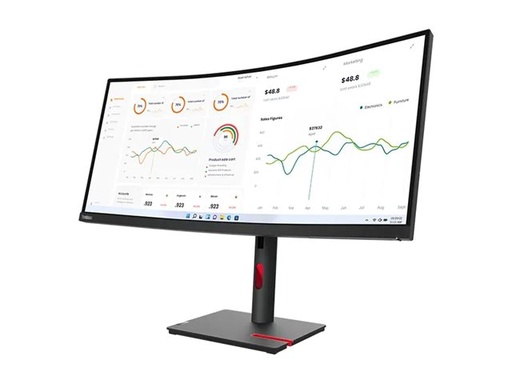 [63D4GAT1EU] Lenovo ThinkVision T34w-30 - LED-Monitor - gebogen - 86.4 cm (34")