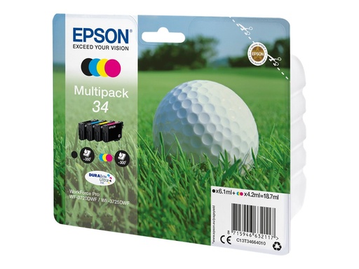 [C13T34664020] Epson 34 Multipack - 4er-Pack - Schwarz, Gelb, Cyan, Magenta