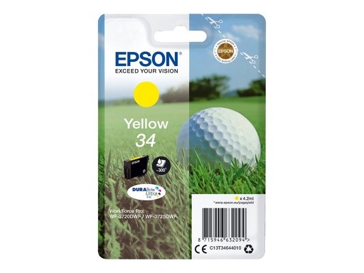 [C13T34644010] Epson 34 - 4.2 ml - Gelb - original - Tintenpatrone