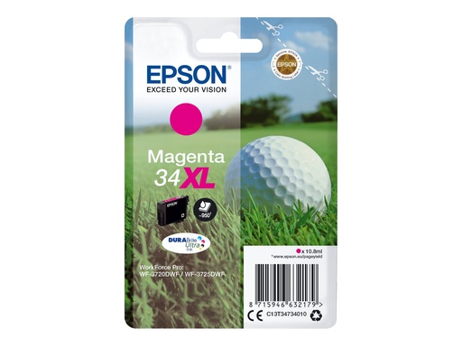 [C13T34734010] Epson 34XL - 10.8 ml - XL - Magenta - Original