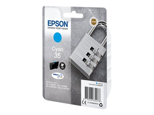 [C13T35824020] Epson 35 - 9.1 ml - Cyan - Original - Blister mit RF- / aktustischem Alarmsignal