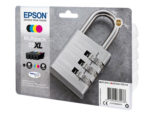 [C13T35964020] Epson 35XL Multipack - 4er-Pack - XL - Schwarz, Gelb, Cyan, Magenta