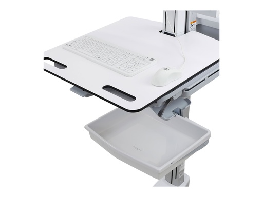 [SV41-6320-0] Ergotron Cart - Sliding Worksurface - Wagen - für LCD-Display / PC-Ausrüstung - medizinisch - Aluminium, verzinker Stahl, hochwertiger Kunststoff - Bildschirmgröße: bis zu 61 cm (bis zu 24 Zoll)