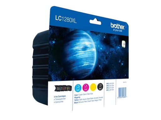 [LC1280XLVALBPDR] Brother LC1280XL Value Pack - 4er-Pack - Schwarz, Gelb, Cyan, Magenta