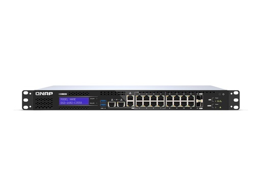 [QGD-1602-C3558-8G] QNAP Smart Edge QGD-1602 - Switch - Smart - 2 x 10 Gigabit SFP+ + 8 x 2.5GBase-T + 8 x 10/100/1000