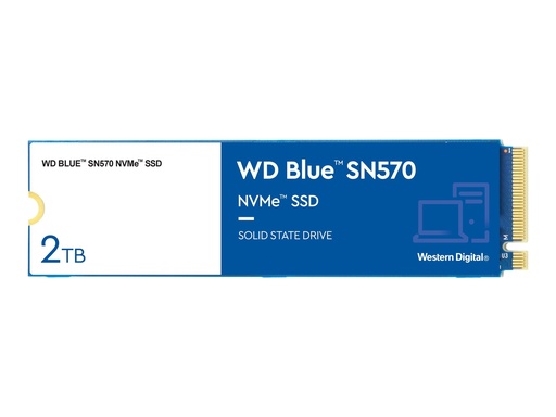 [WDS200T3B0C] WD Blue SN570 NVMe SSD WDS200T3B0C - SSD - 2 TB - intern - M.2 2280 - PCIe 3.0 x4 (NVMe)