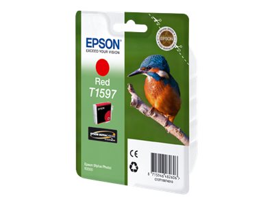 [C13T15974010] Epson T1597 - 17 ml - Rot - original - Blisterverpackung
