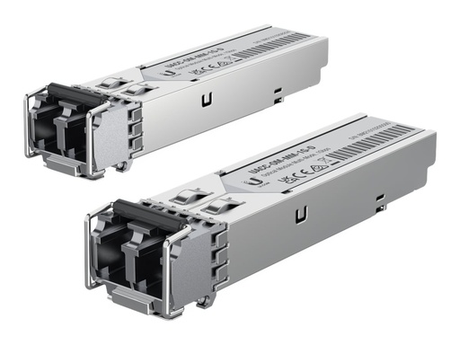 [UACC-OM-MM-1G-D-2] Ubiquiti UACC-OM-MM-1G-D - SFP (Mini-GBIC)-Transceiver-Modul - 1GbE - LC Multi-Mode - bis zu 550 m - 850 nm (Packung mit 2)
